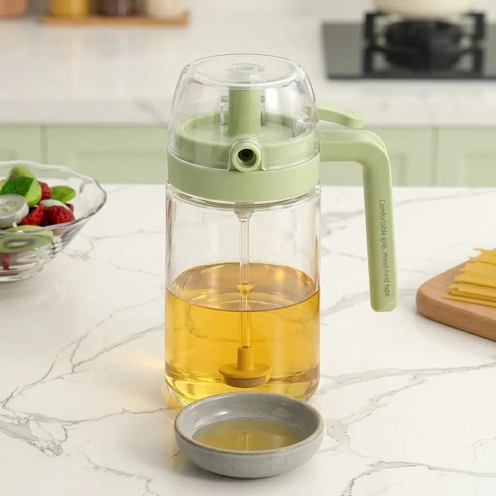 Premium 2-in-1 Glass Oil Dispenser & Sprayer Mister