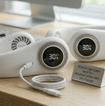 Portable Neck Fan, 800mAh Rechargeable Bladeless Personal Fan