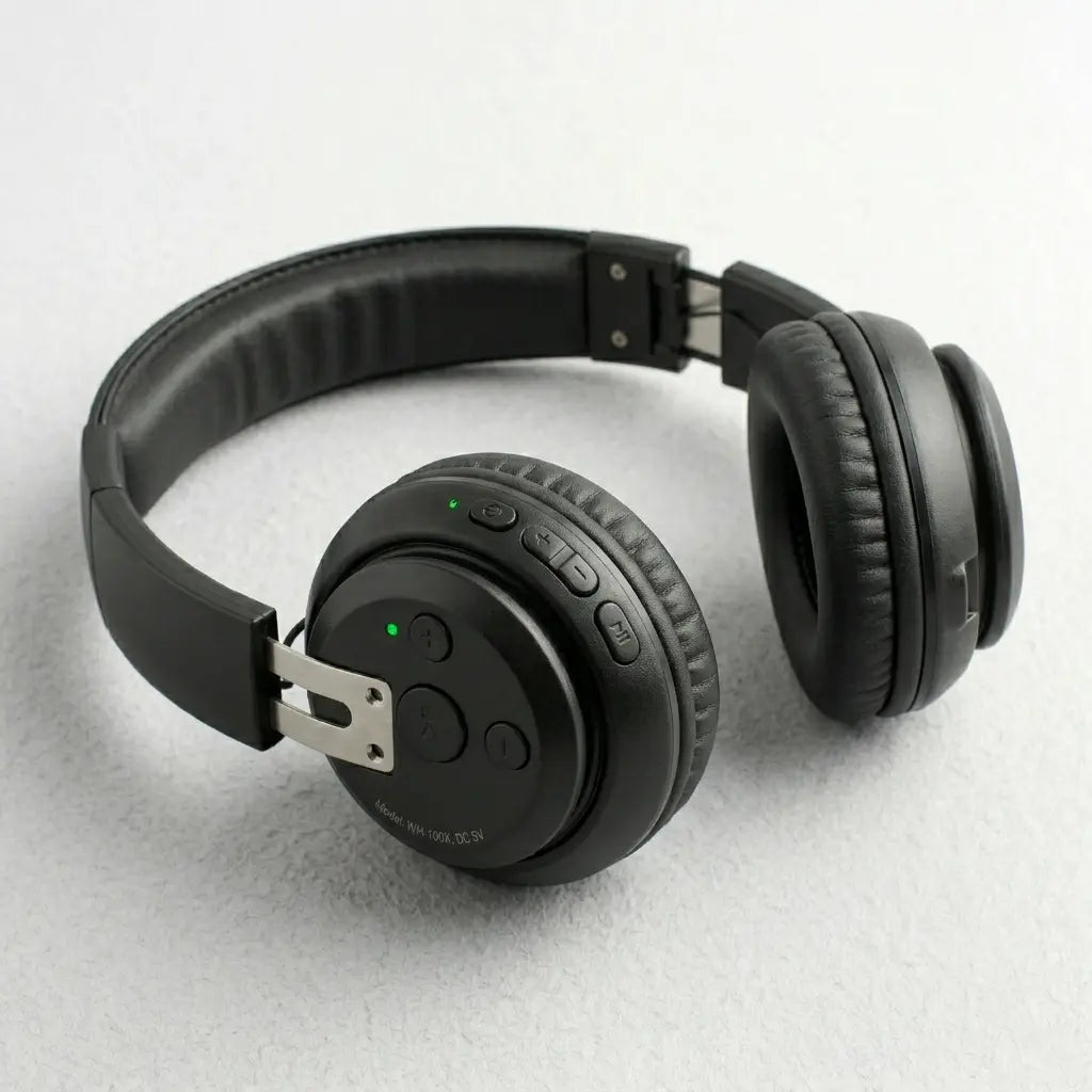 P47 Wireless On-Ear Bluetooth Headphones with Built-in Microphone & FM Radio