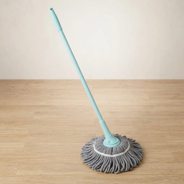 360° Self-Wringing Microfiber Twist Mop – Hand-Free Floor Cleaning